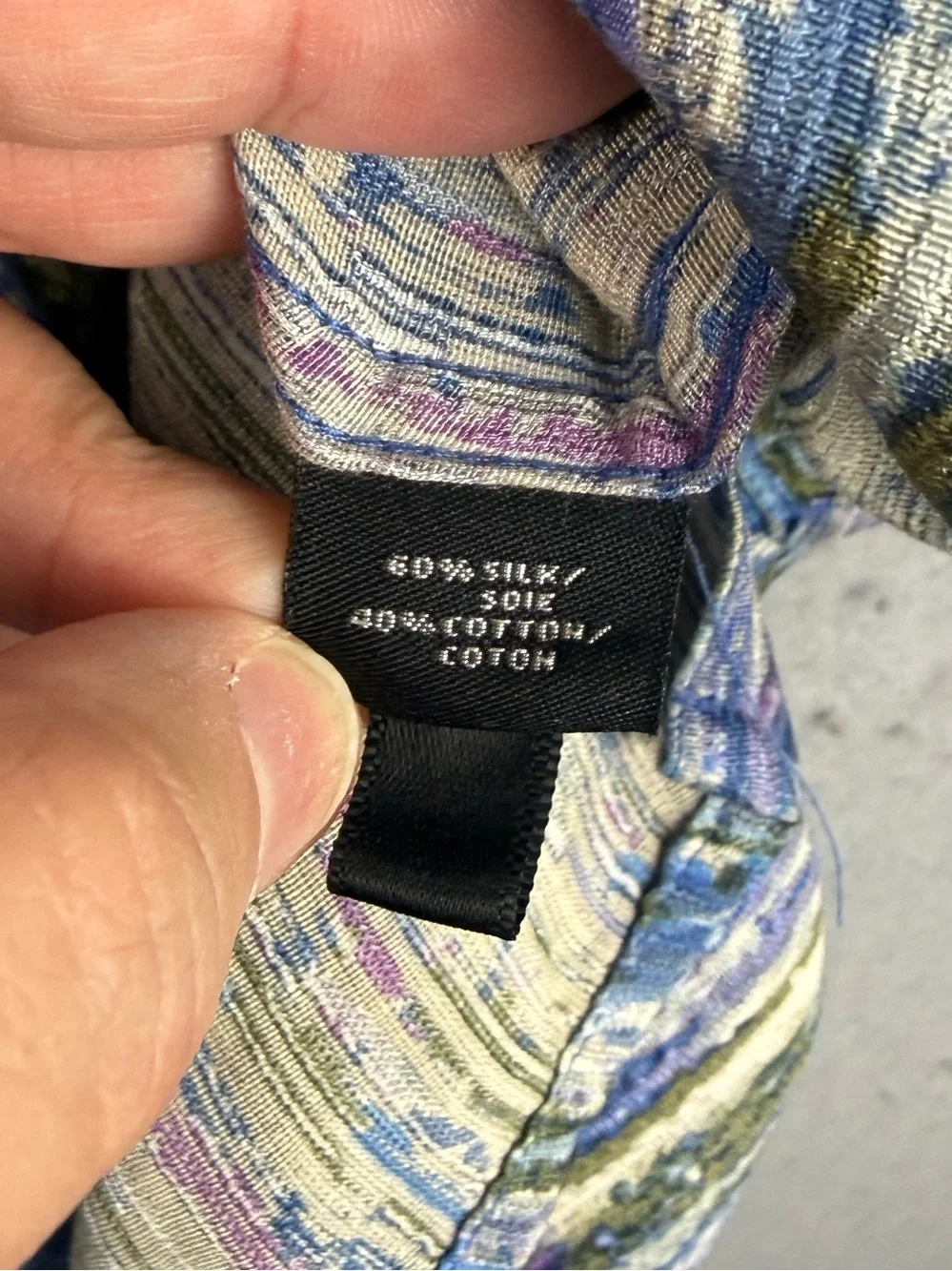 Jhane Barnes Multicolor Blue Striped Short-Sleeve Button Shirt - Picture 7 of 9